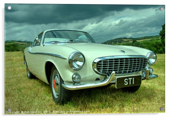 Volvo P1800 Coupe  Acrylic by Rob Hawkins