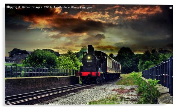 12322 locomotive train Acrylic by Derrick Fox Lomax