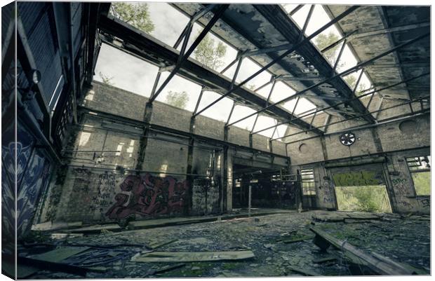 Derelict Warehouse Canvas Print by Svetlana Sewell