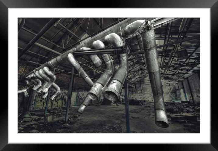 Pipes Framed Mounted Print by Svetlana Sewell