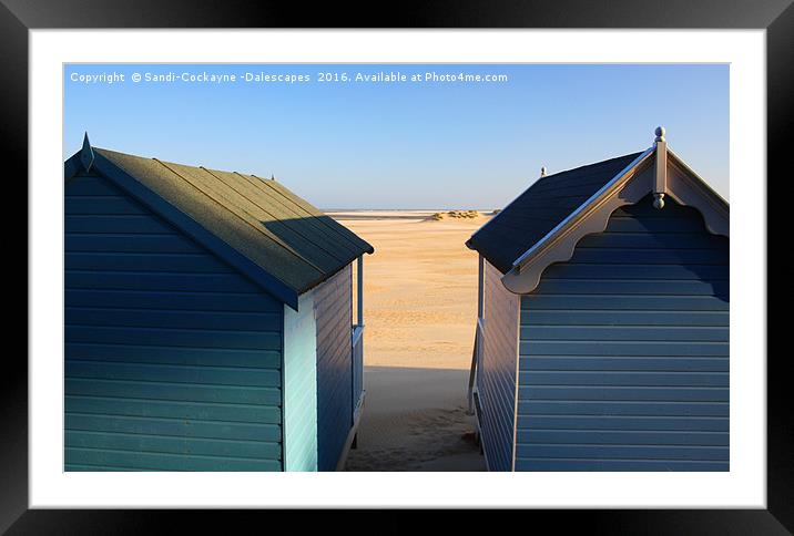 Wells Next The Sea Beach Huts Framed Mounted Print by Sandi-Cockayne ADPS