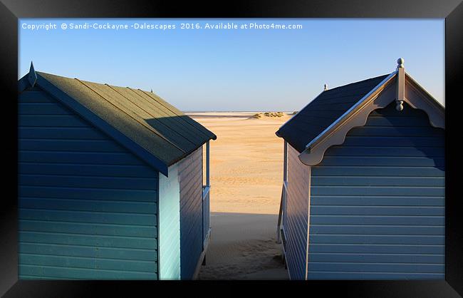 Wells Next The Sea Beach Huts Framed Print by Sandi-Cockayne ADPS