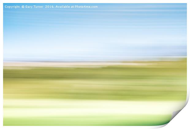 Abstract Landscape Print by Gary Turner