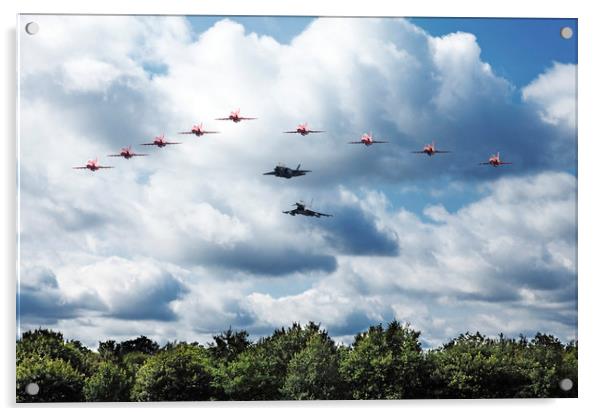 RAF Fly By Acrylic by J Biggadike