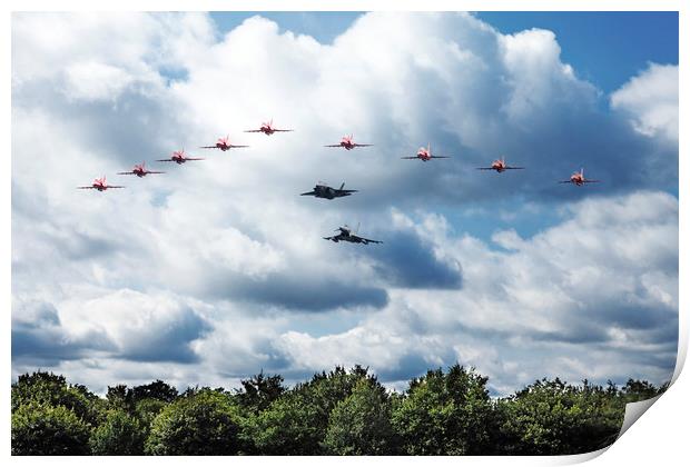 RAF Fly By Print by J Biggadike