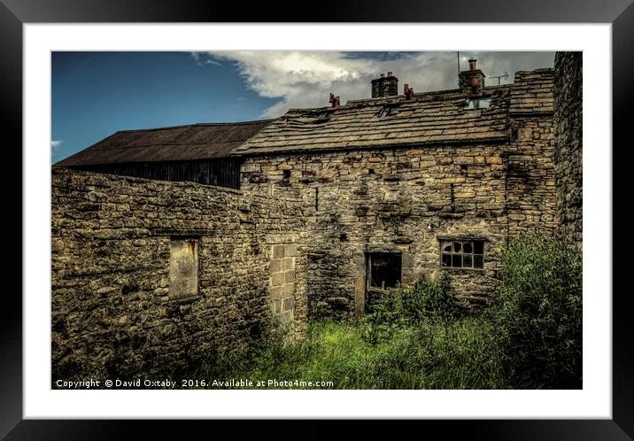 Old farm buildings Framed Mounted Print by David Oxtaby  ARPS