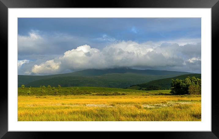 Summer Evening Over the Brecon Beacons Framed Mounted Print by Nick Jenkins