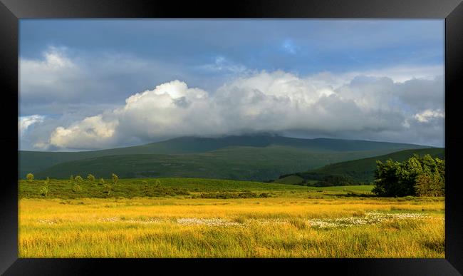 Summer Evening Over the Brecon Beacons Framed Print by Nick Jenkins