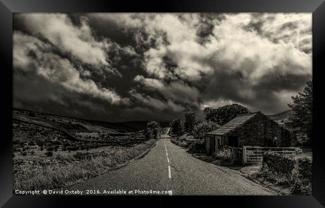 Storm clouds over Garsdale Framed Print by David Oxtaby  ARPS