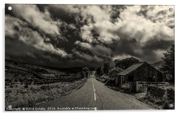 Storm clouds over Garsdale Acrylic by David Oxtaby  ARPS
