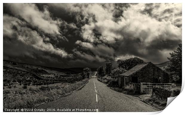 Storm clouds over Garsdale Print by David Oxtaby  ARPS