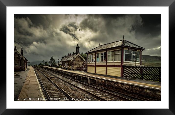 Garsdale Station Framed Mounted Print by David Oxtaby  ARPS