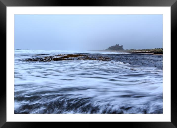 Bamburgh castle    Framed Mounted Print by chris smith