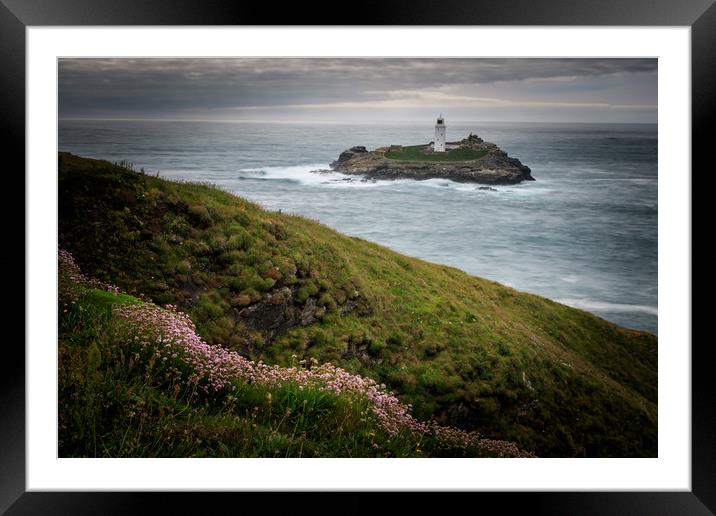godrevy lighthouse   Framed Mounted Print by chris smith