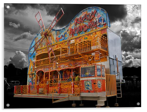 Funfair revisited Acrylic by Chris Day