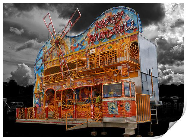Funfair revisited Print by Chris Day