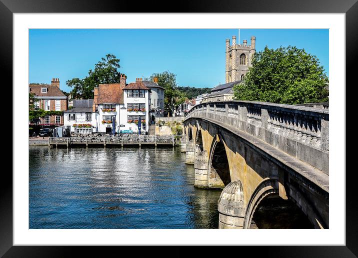 Henley The Angel on the Bridge Framed Mounted Print by Oxon Images
