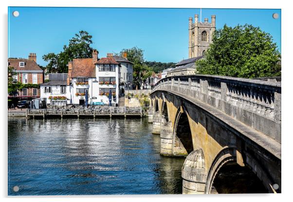 Henley The Angel on the Bridge Acrylic by Oxon Images