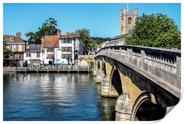 Henley The Angel on the Bridge Print by Oxon Images