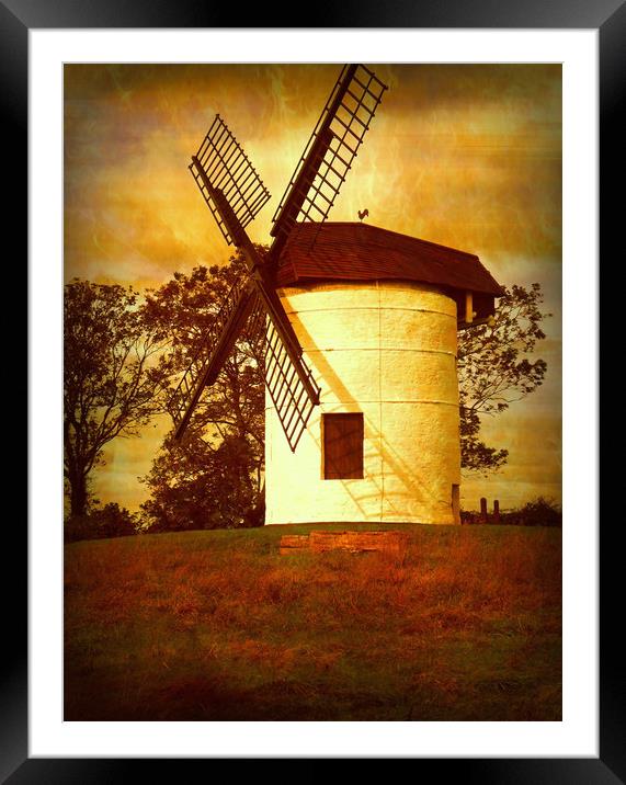 Allerton Windmill. Framed Mounted Print by Heather Goodwin