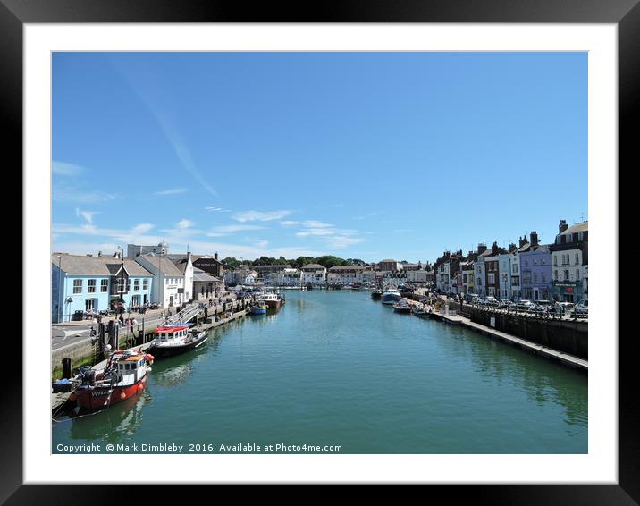Beautiful Weymouth Harbour Framed Mounted Print by Mark Dimbleby