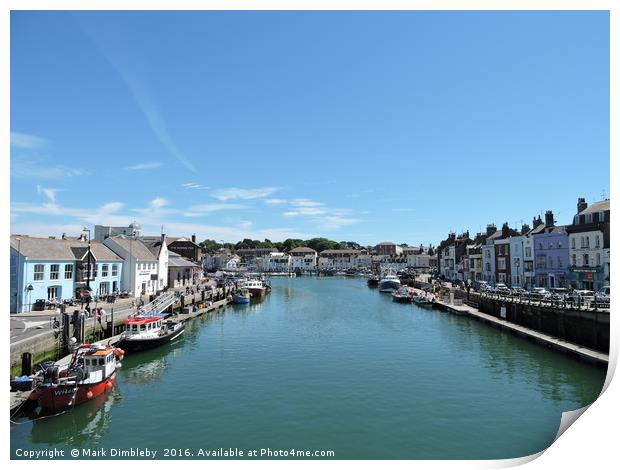 Beautiful Weymouth Harbour Print by Mark Dimbleby