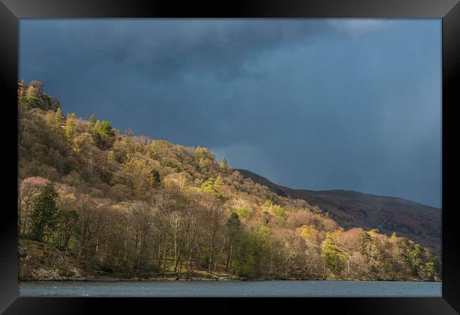 Ullswater before the Storm Lake District Cunbria Framed Print by Nick Jenkins