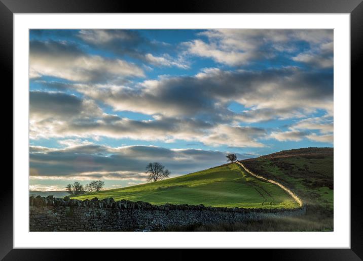 Daybreak over the Brecon Beacons Framed Mounted Print by Nick Jenkins