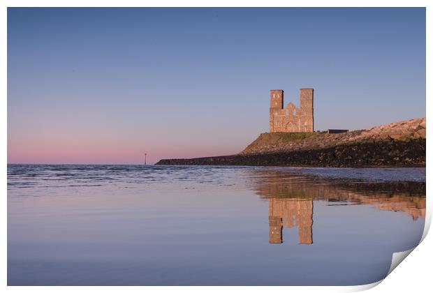 Reculver Reflected Print by Ian Hufton