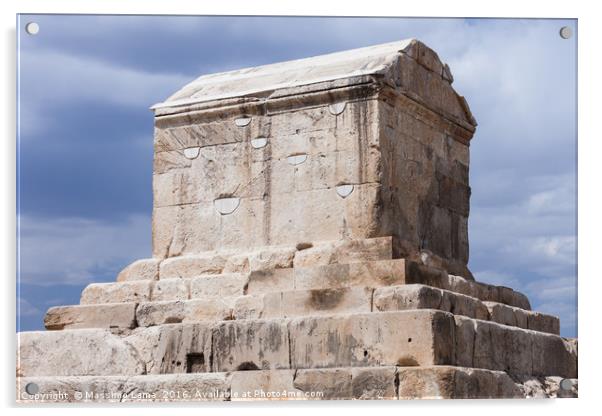 Tomb of Cyrus Acrylic by Massimo Lama