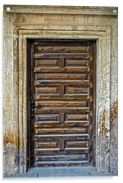 Old wooden door Acrylic by Igor Krylov