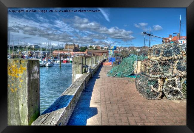 Scarborough Fishing Dock Framed Print by Allan Briggs