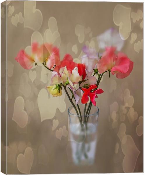 "Hearts And Flowers" Canvas Print by Henry Horton