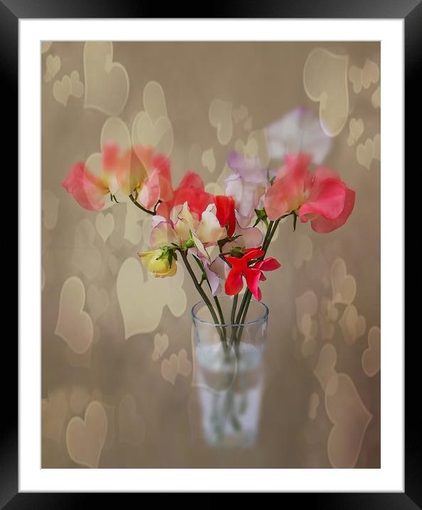 "Hearts And Flowers" Framed Mounted Print by Henry Horton