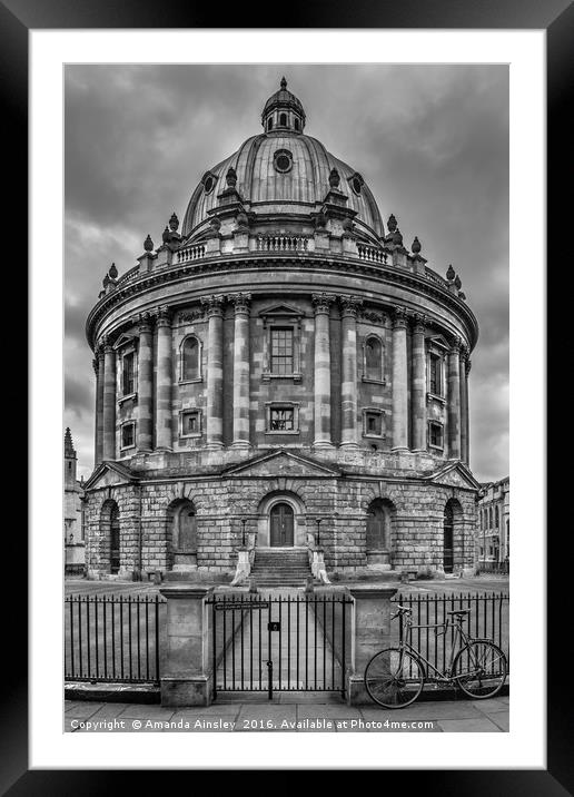The Radcliffe Camera Oxford Framed Mounted Print by AMANDA AINSLEY