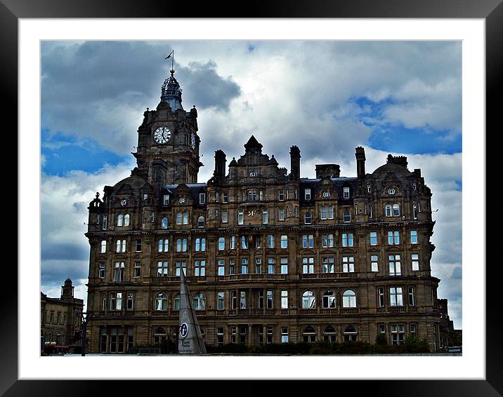 Balmoral Hotel, Edinburgh In Scotland. Framed Mounted Print by Aj’s Images