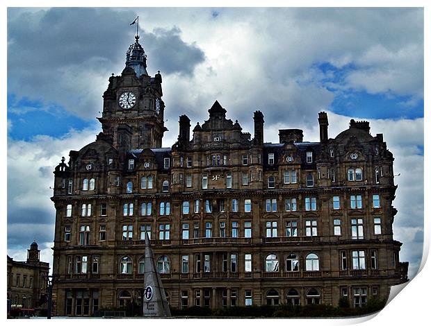 Balmoral Hotel, Edinburgh In Scotland. Print by Aj’s Images