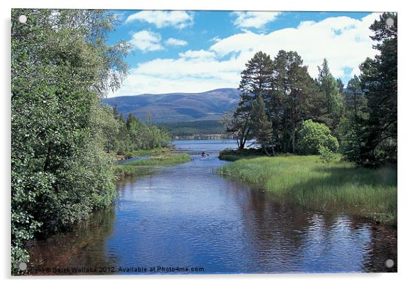 Loch Morlich Acrylic by Derek Wallace