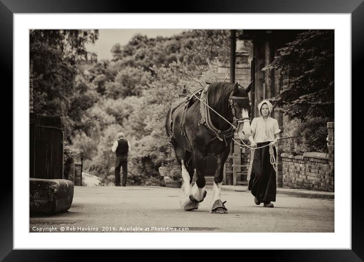 Shire Walk  Framed Mounted Print by Rob Hawkins