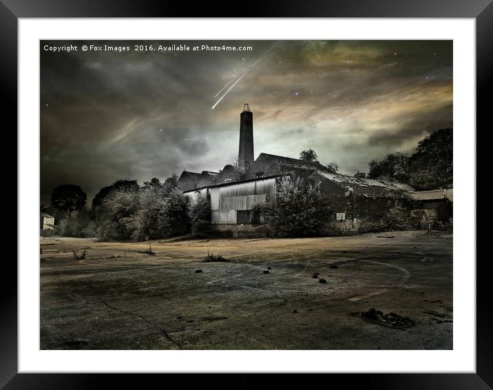 old mill lancashire Framed Mounted Print by Derrick Fox Lomax