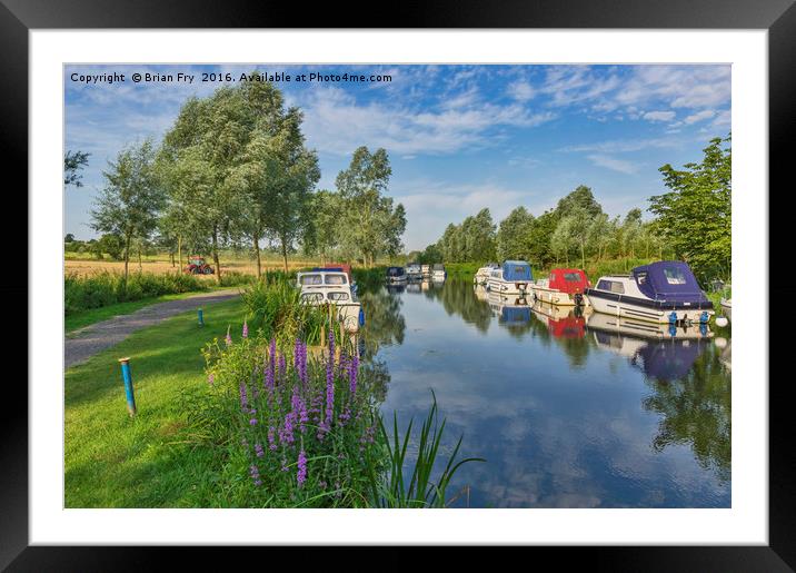 Summer river scene Framed Mounted Print by Brian Fry