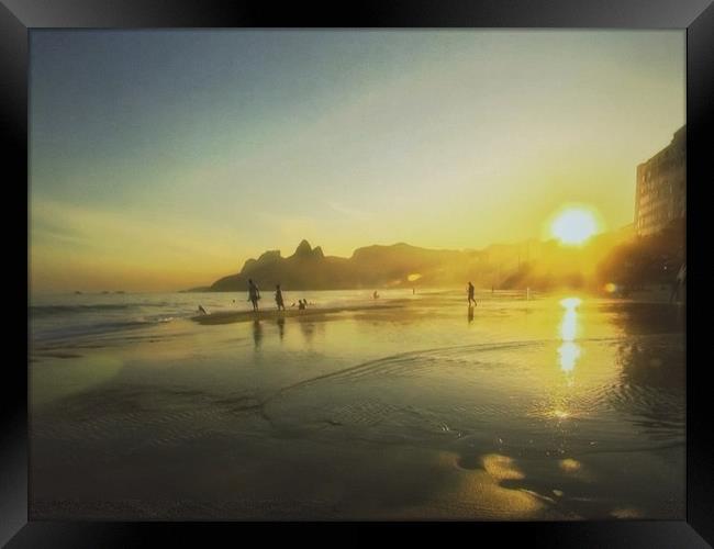 Beach in Brazil Framed Print by Henry Horton