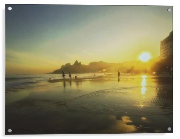 Beach in Brazil Acrylic by Henry Horton