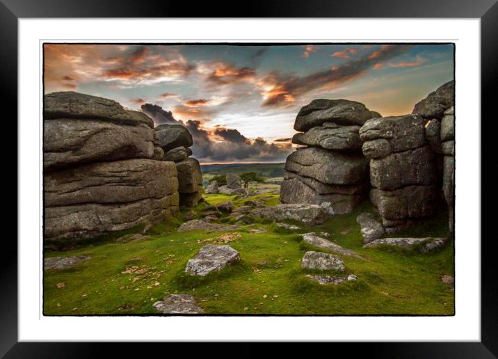 Gateway to the Moor Framed Mounted Print by Andy Toby