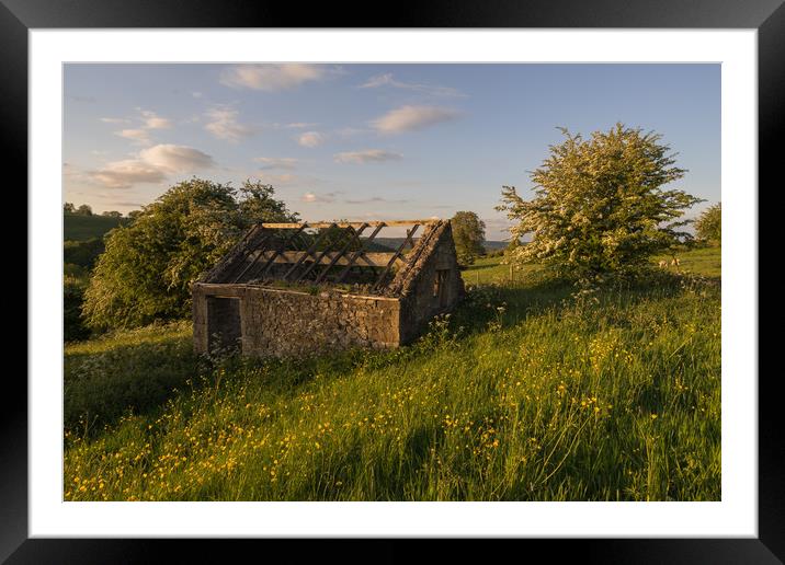 Winster Barn Framed Mounted Print by James Grant