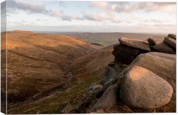 Crowden Head Canvas Print by James Grant