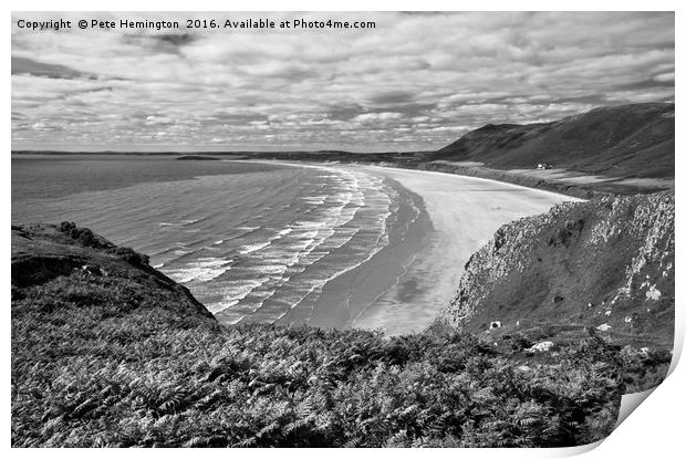 Rhossili in the Gower Print by Pete Hemington
