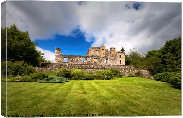 Historic Scotland - Castle Campbell Canvas Print by Andy Anderson