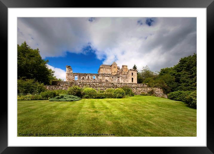 Historic Scotland - Castle Campbell Framed Mounted Print by Andy Anderson