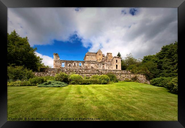 Historic Scotland - Castle Campbell Framed Print by Andy Anderson